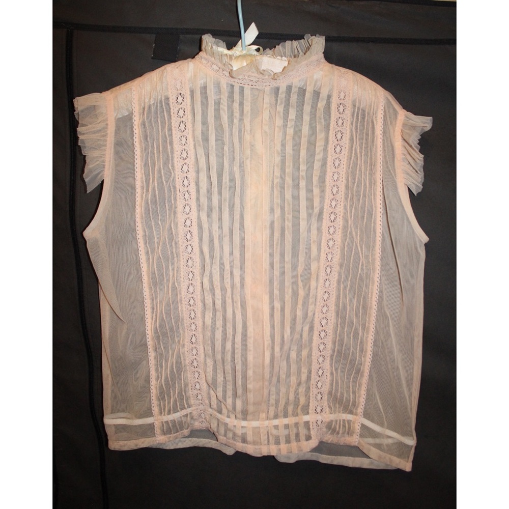 Peach Sheer Top
